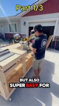 The Ultimate Table Saw + Miter Saw Workbench | Part 1 #Diy #woodworkingproject #construction