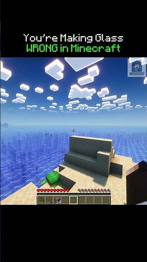 How to Make Glass in Minecraft (Most Players Forget This!) #minecraft #shorts