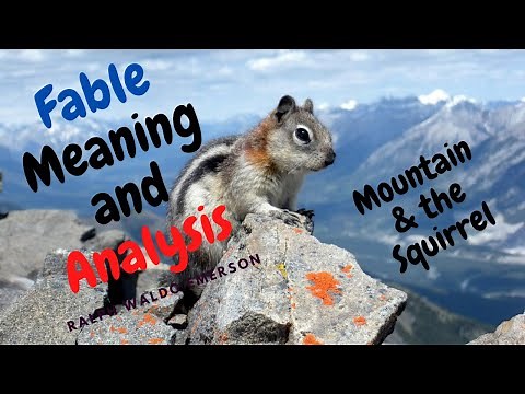 Fable by Ralph Waldo Emerson || Complete Meaning,Explanation,moral & significance of the title