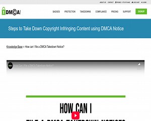 How can I file a DMCA Takedown Notice?