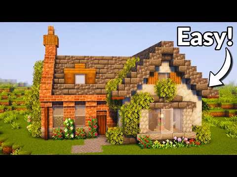 Minecraft: How to Build a Cozy Survival Cottage | Tutorial🏠