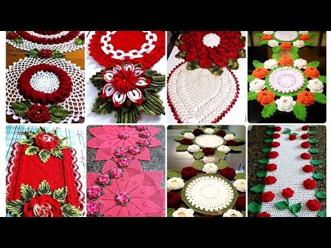 Most Beautiful & Attractive Crochet Handmade Rose Flower Style Table Runner//Top Design Ideas 2026