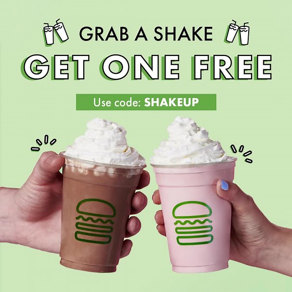 5.3K views · 186 reactions | From 2-5pm, sip your second shake on us! Use code SHAKEUP. Monday-Friday Now thru 8/31 Only online or on the Shack App | Shake Shack | Facebook