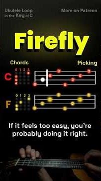 Firefly - Beginner Ukulele Loop #ukulele #musicimprovisation #musicmeditation