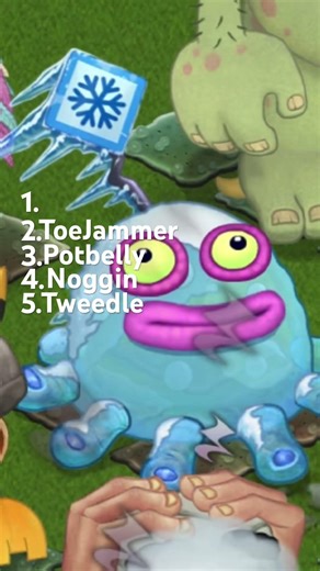 Ranking all Natural Single Element Monsters in #mysingingmonsters