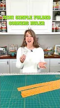 Use Mini Simple Folded Corners Ruler for Fast and Easy Binding #quilting #sewinghacks #sewingtips