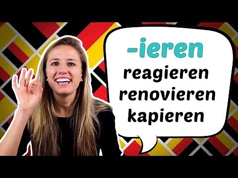 The super easy GERMAN PERFECT of verbs with -ieren