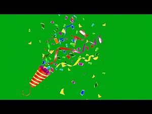 Confetti Throw green screen animation effects with Fast & Slow Motion HD video