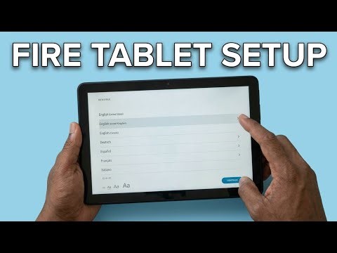 How to setup Amazon Fire HD 10 tablet (first time)