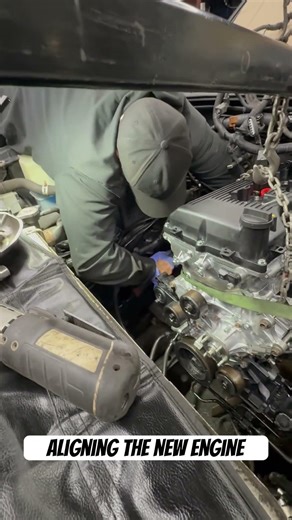 Process of installing new engine