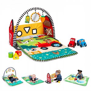 Baby Einstein Farm Explorers Busy Barnyard Grow with Me Activity Gym, Ages 0-48 Months