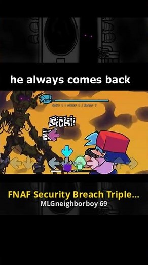 FNF VS FNAF Security Breach Triple Trouble
