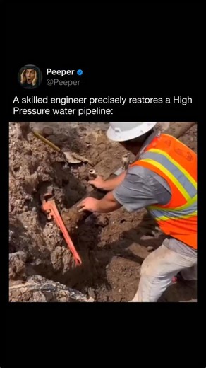 PEEPER on Instagram: "High-pressure water pipelines can be repaired without shutting down the entire system, but it requires precision and experience. Engineers often use specialized repair clamps or sleeves designed to seal leaks while water is still flowing inside the pipe. These devices are tightened evenly around the damaged section, using internal gaskets to contain pressure that can exceed hundreds of PSI. Speed and accuracy matter, because uncontrolled leaks can quickly erode soil and cau