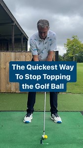 This golf tip will give you the quickest way to stop topping your golf ball. The main root cause is the pulling up on the handle coming into impact causing your arms to collapse resulting in a topped golf shot. Instead as you swing down into impact, fully extended your arms, feel as though you keep your hands stretched away from your chin. This will see you hitting the bottom of the golf ball. Share this golf tip with your golfing friends you need help with this shot. Save this tip for later and