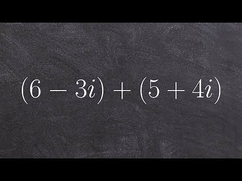Tutorial - Combining complex numbers ex 1, (6 - 3i) + (5 + 4i)