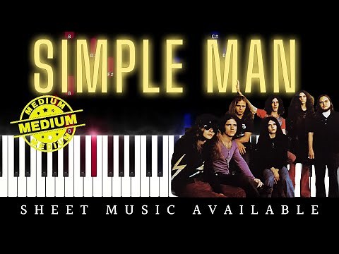 Simple Man by Lynyrd Skynyrd (Intermediate Piano Tutorial)