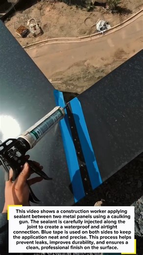 Perfect Seal Between Metal Panels 🔧💧 #construction #tools #shorts