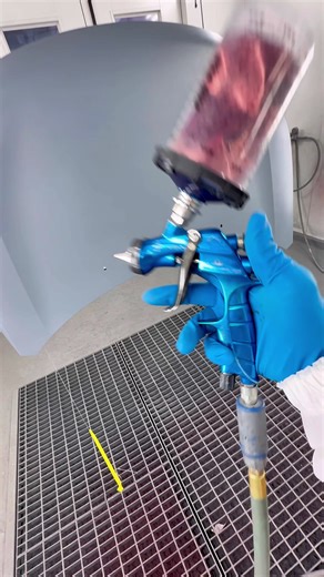 Painting a Car Hood: Brilliant Red by Mitsubishi