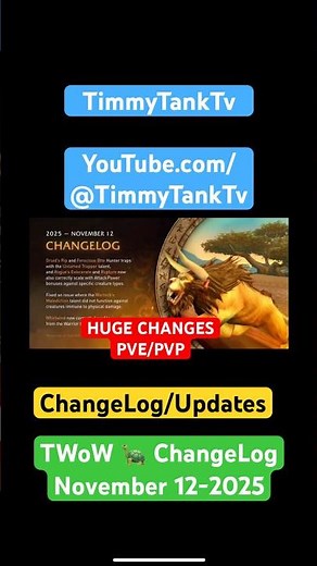 Turtle 🐢WoW Nov 12 Update:⚔️ Cross-Faction BG Changes & Critical Bug Fixes! #turtlewow ‪@Warcraft‬
