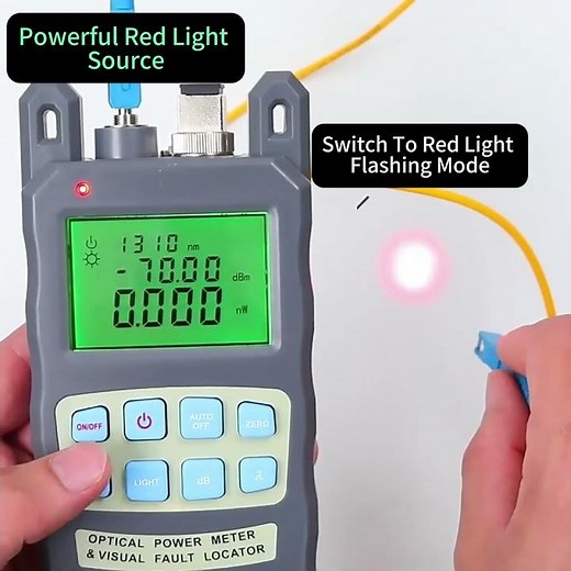 Optical Power Meter Function Operation Exhibit#fiberoptics #Optical Power Meter