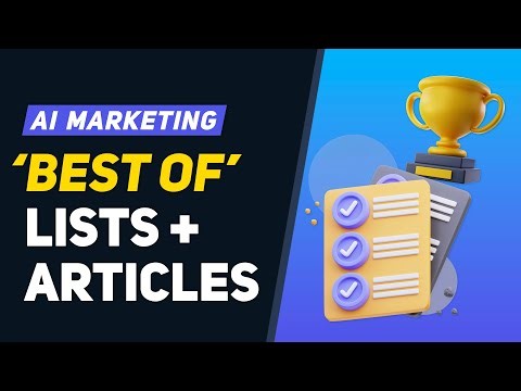 “Best Of” Lists & Articles 📝 AI Marketing Strategy 🤖 Easy Tips & Tricks