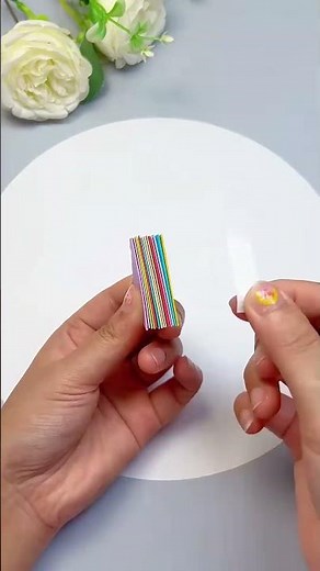Simple Handmade _ Teach You To Make Colorful Umbrellas In 20 Seconds