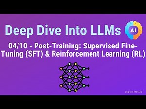 Lesson 04/10 – Post-Training: Supervised Fine-Tuning (SFT) & Reinforcement Learning (RL)
