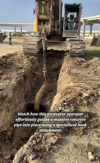Mastering the Trench: Excavator Precision Pipe Laying