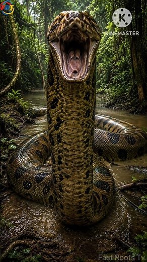 🐍 Biggest Snake on Earth? Giant Anaconda! 🌍#youtubeshorts #snake #nature #trending