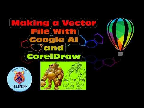 Vector File Using Google AI and CorelDraw #coreldraw #vector #google #ai #lineart #graphics