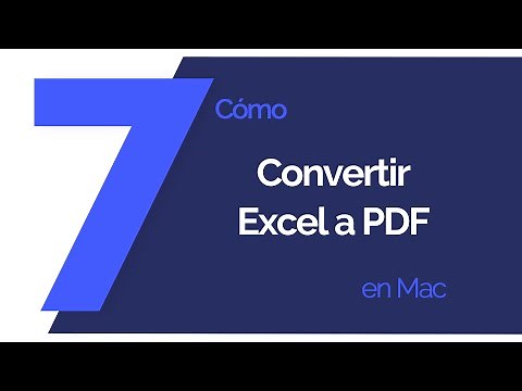 Cómo Convertir Excel a PDF en Mac