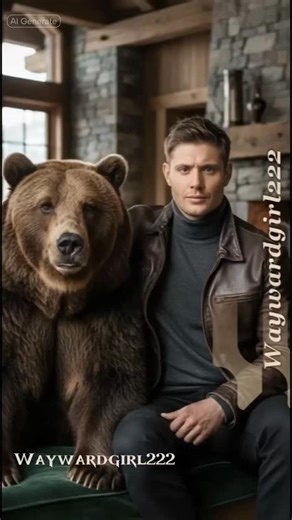 Supernatural’s Dean Winchester (Jensen Ackles) & His Bear Friend by @wayward_girl222 🐻🐻🐻🐻🐻🐻🐻🐻 #deanwinchester #jensenackles #waywardgirl222 | Deanna Way Ward