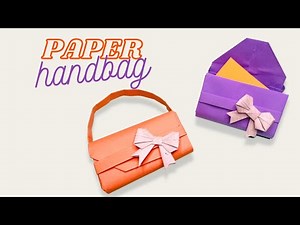 Origami Paper Handbag