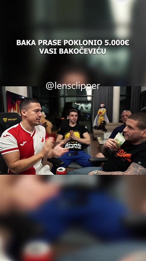 💥 Baka Prase poklonio 5.000€ Vasi Bakočeviću #bakaprase #vasobakocevic #lukasilni #viral #foryou @bakaprase