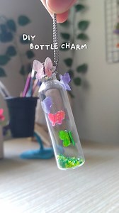 Tiny cute Butterflies 🦋🤏🏻 and made out of just Candy wrappers... 💜 #diy #bottlecharms #cute #handmade #craft #bestoutofwaste | Jeem's Art