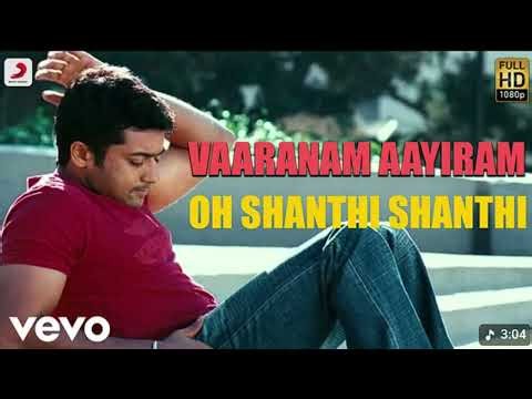 Untitled design 33Vaaranam Aayiram - Oh Shanthi Shanthi Tamil Lyric | Harris Jayaraj | Suriya