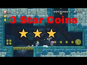 Frosted Glacier Fortress Freezing Rain Tower | 3 Star Coin Guide ⭐⭐⭐| New Super Mario Bros. U Deluxe