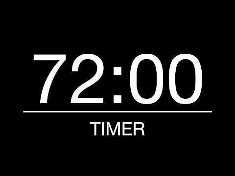 72 Minutes Timer/Countdown with Alarm - 1 Hour 12 Minutes