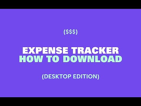 Expense Tracker - Desktop Download Tutorial + Fixing data errors | Debbbag