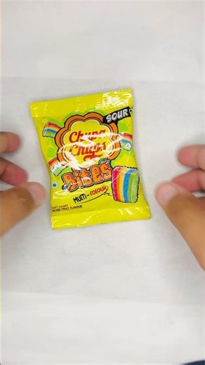Chupa Chups Bites in multi-colour soft candy mixed fruit flavour | #chupachups #candyopening #asmr