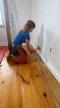 How to remove a baseboard—We wanted to achieve a nice tight fit for a feature wall.