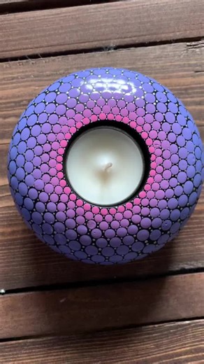 Pink to purple dot art gradient! #artists #dotart #artistsoftiktok #mandala #gradient #painting