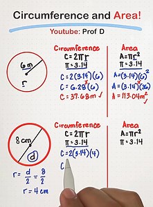Unlock the Secrets of Circles: Circumference & Area Made Easy! 🔵✏️ | Prof D