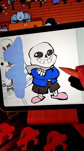 SANS AND PAPYRUS IN DRAW WITH STRANGER APP???
