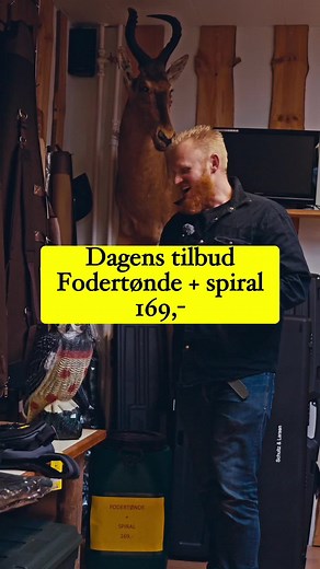 Fodertønde spiral kun 169. Vi ses i butikken, danmarksgade 8, 9900 Frederikshavn. #jagt #natur #butik #friluftsliv #outdoor #frederikshavn