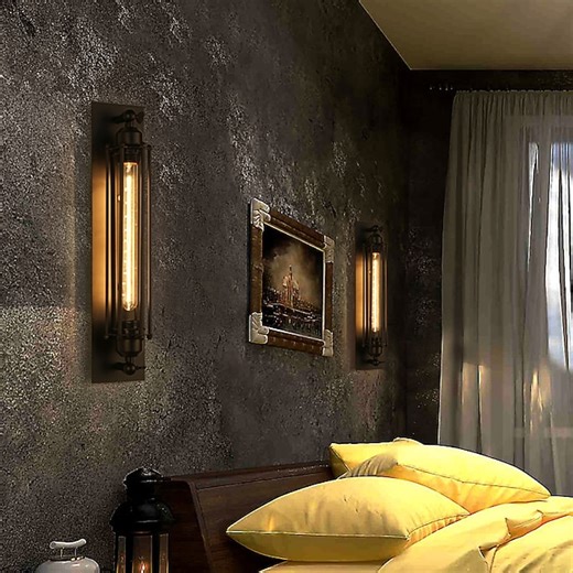 Lightinthebox LED Ceiling Light Wall Light 1 Head Living Room Ceiling Light Retro Industrial Bedroom Balcony Ceiling Lamp Round Top Bar Counter Ceiling Lighting Fixtures 110-240V 2025