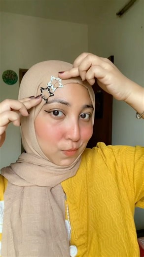 Easy hijab tutorial without hijab pins 📌 #capcut