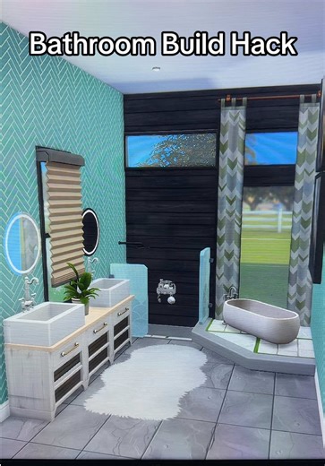 Ultimate Bathroom Build Hack in The Sims 4
