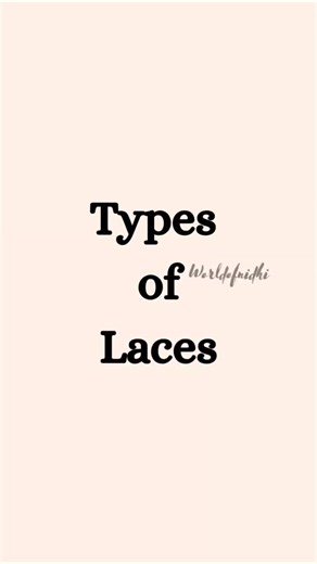 Types of Lace | Learn Laces #fashion #fashiondesigner #lace