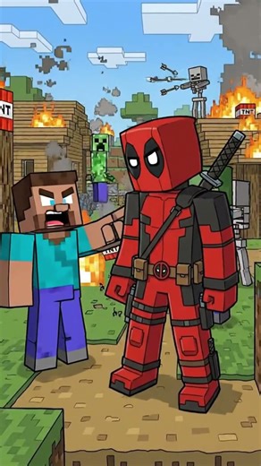 DEADPOOL WAVES AT THE CAMERA 📸🔥 Chaos Behind Him